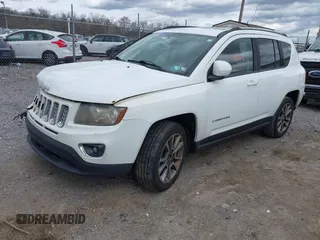 2014 Jeep Compass Limited with VIN 1C4NJDCB6ED684897, listed as a IAAI auction lot 41920568 with 175,196 mi miles. Bid and sale history available at carsss.com. Image 2.