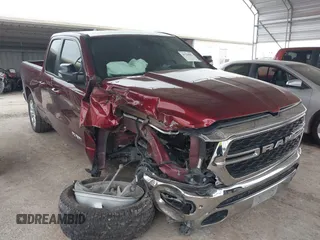 2022 Ram 1500 Big Horn with VIN 1C6RREBT7NN231268, listed as a IAAI auction lot 41244081 with 25,564 mi miles and . Bid and sale history available at DreamBid. Image 1.