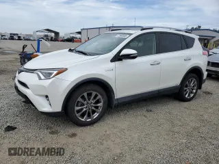 2017 Toyota RAV4 Hybrid Limited with VIN JTMDJREV7HD122608, listed as a Copart auction lot 47960945 with 71,140 mi miles and Salvage Title. Bid and sale history available at carsss.com. Image 1.