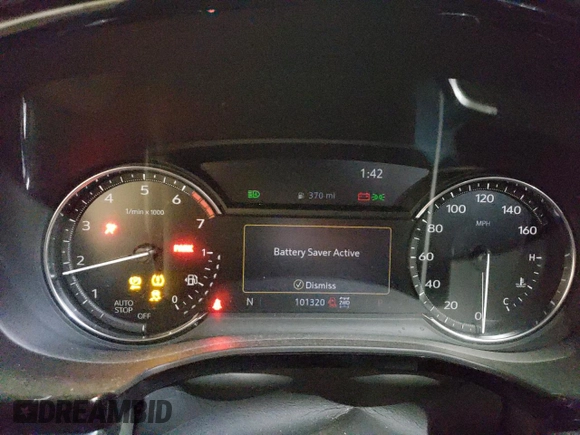 2020 Cadillac XT5 Premium Luxury AWD with VIN 1GYKNDRS6LZ131191, listed as a Copart auction lot 48476555 with 101,320 mi miles and Salvage Title. Bid and sale history available at DreamBid. Image 9.
