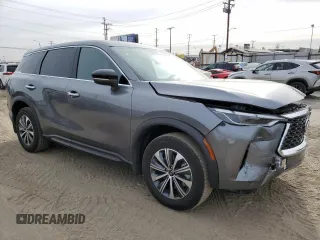 2024 Infiniti QX60 Pure with VIN 5N1DL1ESXRC345410, listed as a Copart auction lot 46546305 with 3,754 mi miles and Salvage title. Bid and sale history available at DreamBid. Image 4.
