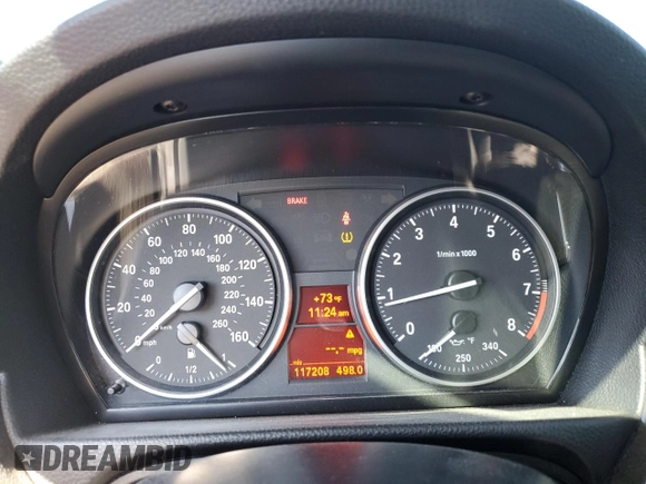 2013 BMW 3 Series 328i xDrive with VIN WBAKF3C53DJ058035, listed as a Copart auction lot 71995124 with 117,208 mi miles and Salvage Title. Bid and sale history available at carsss.com. Image 9.