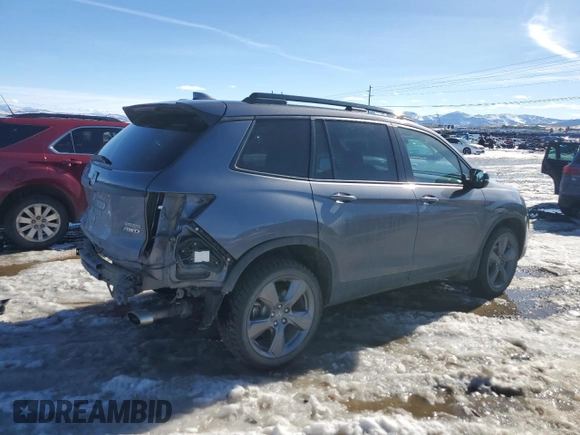 2021 Honda Passport Touring with VIN 5FNYF8H99MB006096, listed as a Copart auction lot 46292925 with 40,809 mi miles and Salvage Title. Bid and sale history available at carsss.com. Image 3.