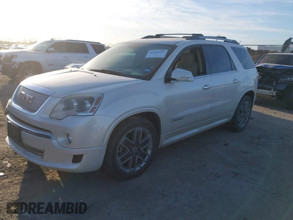 2011 GMC Acadia Denali with VIN 1GKKRTED7BJ286605, listed as a IAAI auction lot 41782992 with 119,154 mi miles and . Bid and sale history available at DreamBid. Image 2.