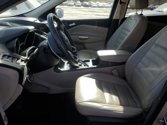 2017 Ford Escape Titanium with VIN 1FMCU9JD8HUE83650, listed as a Copart auction lot 48498245 with 103,920 mi miles and Salvage Title. Bid and sale history available at carsss.com. Image 7.