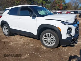 2023 Chevrolet TrailBlazer LS with VIN KL79MMS26PB186169, listed as a IAAI auction lot 41128042 with 28,581 mi miles and . Bid and sale history available at DreamBid. Image 1.
