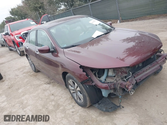 2015 Honda Accord LX with VIN 1HGCR2F38FA024261, listed as a IAAI auction lot 41262256 with 147,206 mi miles and . Bid and sale history available at carsss.com. Image 1.