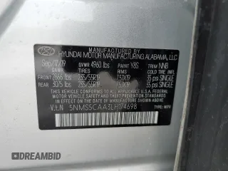 2020 Hyundai Santa Fe Limited with VIN 5NMS5CAA3LH174698, listed as a Copart auction lot 45596365 with 58,338 mi miles and Salvage Title. Bid and sale history available at carsss.com. Image 13.