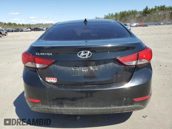 2016 Hyundai Elantra SE with VIN 5NPDH4AE8GH759892, listed as a Copart auction lot 53875525 with 164,032 mi miles and Salvage title. Bid and sale history available at DreamBid. Image 6.