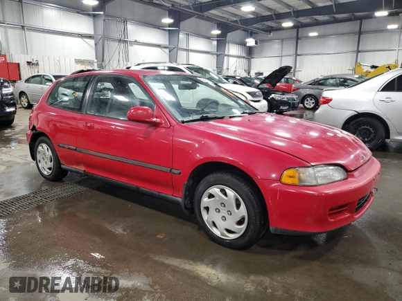 1995 Honda Civic z VIN 2HGEH3382SH523067, wystawiony jako Copart lot #57916325 z przebiegiem 254 937 mil mil oraz Czysty tytuł • Clean title. Historia ofert i sprzedaży dostępna na DreamBid. Obrazek 4.
