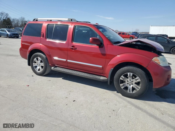 2012 Nissan Pathfinder LE with VIN 5N1AR1NN8CC612434, listed as a Copart auction lot 47616035 with 0 mi miles and Salvage Title. Bid and sale history available at carsss.com. Image 4.