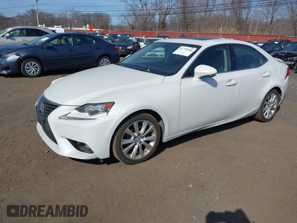 2015 Lexus IS 250 with VIN JTHBF1D23F5071504, listed as a IAAI auction lot 41791660 with 51,031 mi miles and . Bid and sale history available at carsss.com. Image 2.