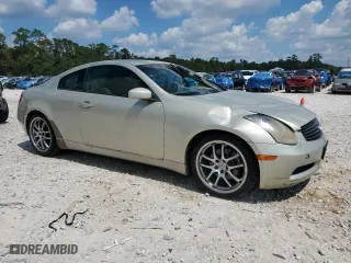 2005 Infiniti G35 Coupe with VIN JNKCV54E75M403876, listed as a Copart auction lot 71265804 with 124,231 mi miles and Clean Title. Bid and sale history available at carsss.com. Image 4.