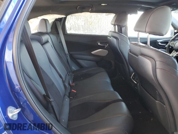 2023 Acura RDX w/A-Spec Package with VIN 5J8TC2H63PL001498, listed as a Copart auction lot 44694815 with 28,569 mi miles and Salvage title. Bid and sale history available at DreamBid. Image 11.