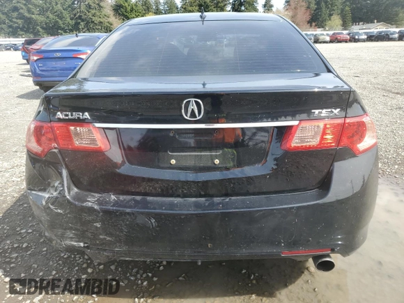 2011 Acura TSX with VIN JH4CU2F66BC000271, listed as a Copart auction lot 52313205 with 121,390 mi miles and Salvage Title. Bid and sale history available at carsss.com. Image 6.