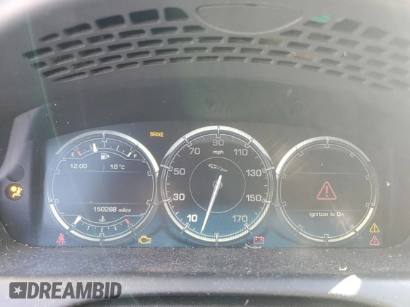 2012 Jaguar XJ with VIN SAJWA1CB1CLV31450, listed as a Copart auction lot 46883875 with 150,268 mi miles and Salvage Title. Bid and sale history available at DreamBid. Image 9.