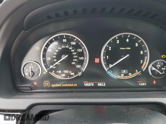 2016 BMW 5 Series GT 535i Gran Turismo xDrive with VIN WBA5M4C55GD186711, listed as a Copart auction lot 47700165 with 195,375 mi miles and Salvage Title. Bid and sale history available at DreamBid. Image 9.