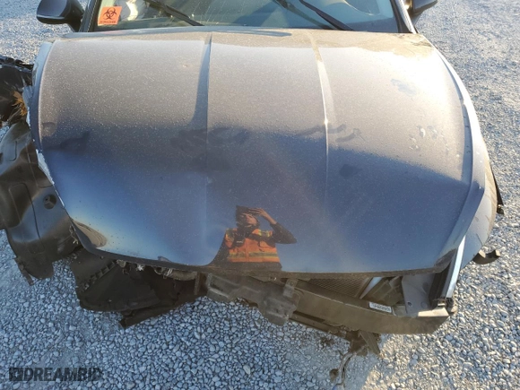 2021 Hyundai Sonata Hybrid Blue with VIN KMHL24JJ9MA029269, listed as a Copart auction lot 83890794 with 0 mi miles and Salvage Title. Bid and sale history available at carsss.com. Image 12.