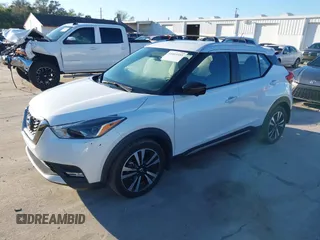 2019 Nissan Kicks S with VIN 3N1CP5CU4KL477933, listed as a IAAI auction lot 41665355 with 54,782 mi miles. Bid and sale history available at carsss.com. Image 2.