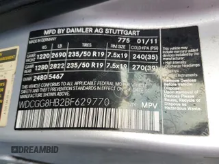 2011 Mercedes-Benz GLK 350 with VIN WDCGG8HB2BF629770, listed as a Copart auction lot 66070374 with 215,199 mi miles and Salvage Title. Bid and sale history available at DreamBid. Image 13.