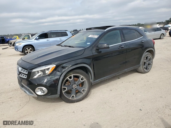 2018 Mercedes-Benz GLA with VIN WDCTG4EB3JJ385344, listed as a Copart auction lot 44892275 with 83,785 mi miles and Salvage Title. Bid and sale history available at carsss.com. Image 1.