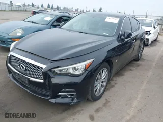 2017 Infiniti Q50 3.0t Signature Edition with VIN JN1EV7AP7HM741104, listed as a IAAI auction lot 41434197 with NaN miles. Bid and sale history available at carsss.com. Image 18.