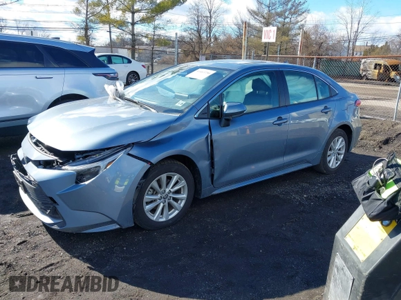 2023 Toyota Corolla Hybrid LE with VIN JTDBCMFE4P3025924, listed as a IAAI auction lot 41463750 with 9,553 mi miles. Bid and sale history available at carsss.com. Image 17.