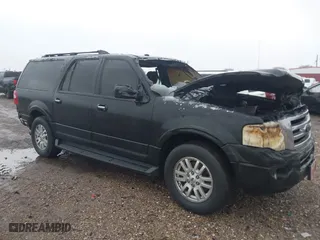 2014 Ford Expedition EL XLT with VIN 1FMJK1H52EEF62363, listed as a IAAI auction lot 41334654 with 1 mi miles. Bid and sale history available at carsss.com. Image 1.