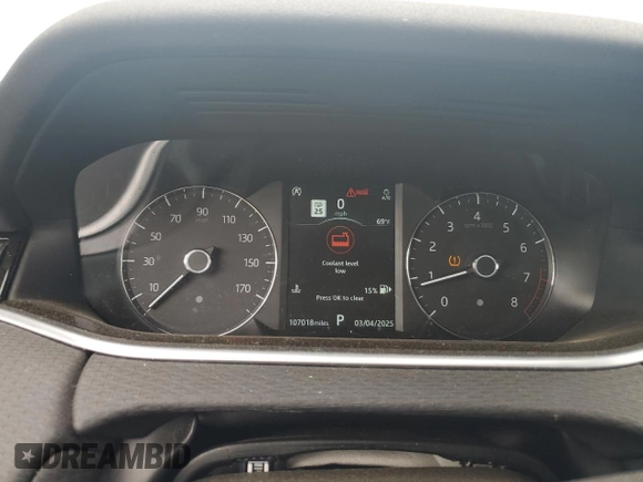 2020 Land Rover Range Rover Evoque S z VIN SALZJ2FX0LH023748, wystawiony jako Copart lot #47640865 z przebiegiem 107 018 mil mil oraz Szkoda całkowita • Salvage title. Historia ofert i sprzedaży dostępna na DreamBid. Obrazek 9.