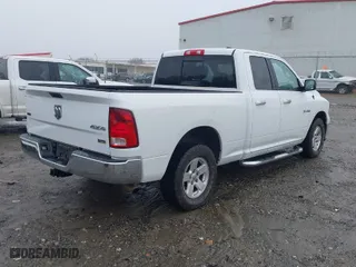 2010 Dodge Ram 1500 SLT with VIN 1D7RV1GP1AS129166, listed as a IAAI auction lot 41569351 with 65,507 mi miles. Bid and sale history available at carsss.com. Image 4.