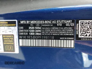2023 Mercedes-Benz E-Class E 450 with VIN W1K1K5JB0PF198118, listed as a Copart auction lot 74024744 with 0 mi miles and Non Repairable. Bid and sale history available at carsss.com. Image 13.