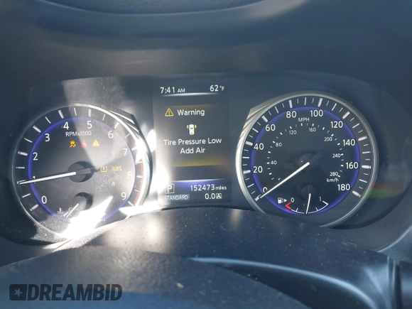 2014 Infiniti Q50 Sport with VIN JN1BV7AR4EM695845, listed as a IAAI auction lot 42147456 with 152,473 mi miles and . Bid and sale history available at DreamBid. Image 7.