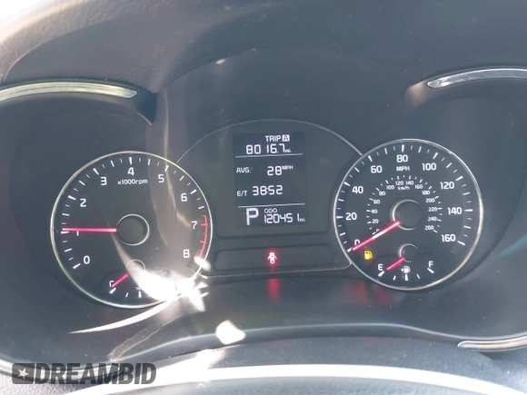 2016 Kia Forte LX with VIN KNAFX4A63G5506920, listed as a IAAI auction lot 41924410 with 120,451 mi miles. Bid and sale history available at carsss.com. Image 7.