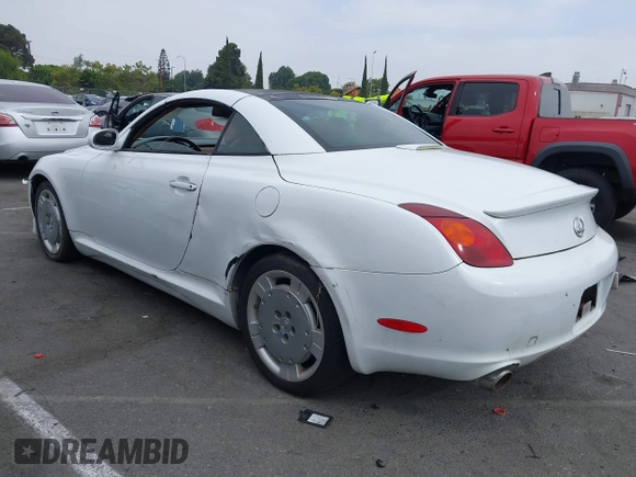 2002 Lexus SC 430 with VIN JTHFN48Y020027536, listed as a IAAI auction lot 42670239 with 207,112 mi miles and . Bid and sale history available at DreamBid. Image 3.