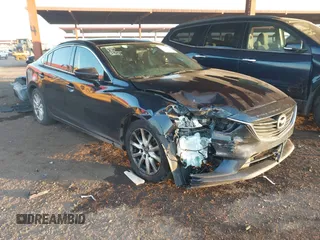 2015 Mazda 6 i Sport with VIN JM1GJ1U67F1170892, listed as a IAAI auction lot 41380063 with 186,433 mi miles and . Bid and sale history available at DreamBid. Image 1.