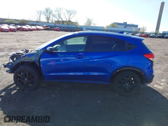 2022 Honda HR-V Sport with VIN 3CZRU6H1XNM710470, listed as a IAAI auction lot 41978040 with 29,703 mi miles. Bid and sale history available at carsss.com. Image 15.