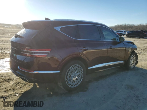2021 Genesis GV80 with VIN KMUHB4SB5MU053632, listed as a Copart auction lot 41680785 with 62,795 mi miles and Salvage title. Bid and sale history available at DreamBid. Image 3.