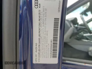 2019 Audi A4 Premium Plus with VIN WAUENAF45KN001851, listed as a Copart auction lot 61683595 with 79,444 mi miles and Salvage title. Bid and sale history available at DreamBid. Image 13.