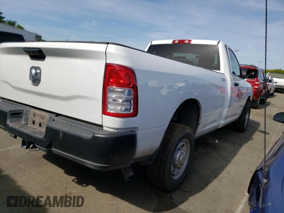 2021 Ram 2500 Tradesman with VIN 3C6MR4AJ5MG673882, listed as a Copart auction lot 50103884 with 70,455 mi miles and Salvage title. Bid and sale history available at DreamBid. Image 3.