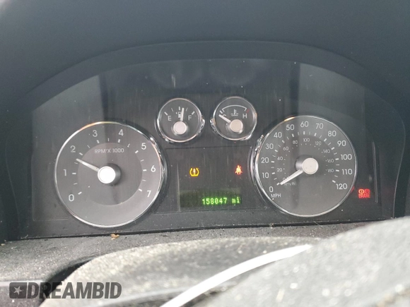 2008 Mercury Milan with VIN 3MEHM07Z18R664118, listed as a Copart auction lot 44212505 with 158,047 mi miles and Salvage Title. Bid and sale history available at carsss.com. Image 9.
