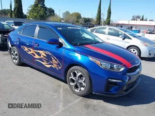 2021 Kia Forte FE with VIN 3KPF24AD7ME268764, listed as a IAAI auction lot 41658001 with 128,080 mi miles. Bid and sale history available at carsss.com. Image 1.