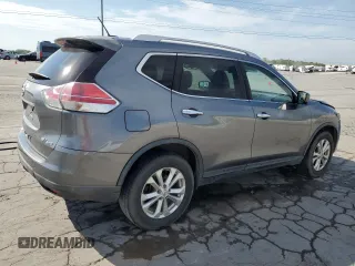2016 Nissan Rogue SV with VIN KNMAT2MV9GP671536, listed as a Copart auction lot 53640395 with 68,646 mi miles and Salvage Title. Bid and sale history available at carsss.com. Image 3.