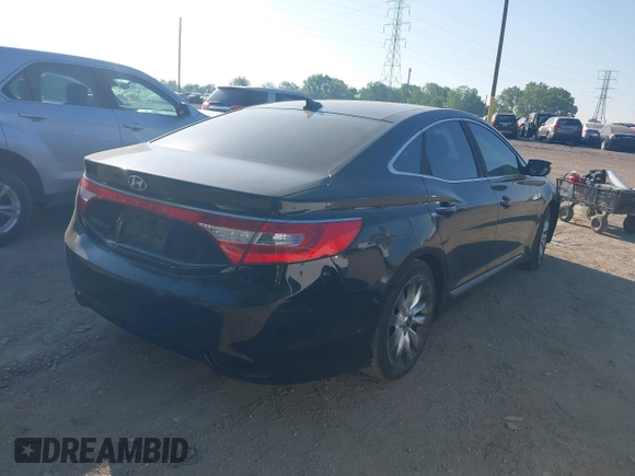 2013 Hyundai Azera with VIN KMHFH4JG9DA198966, listed as a IAAI auction lot 42232410 with 177,041 mi miles and . Bid and sale history available at DreamBid. Image 4.