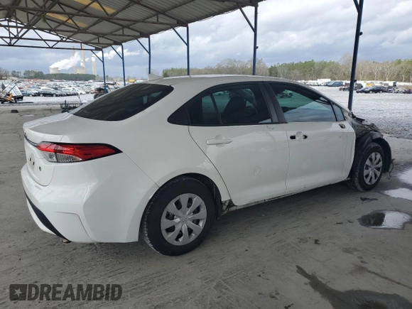 2020 Toyota Corolla L with VIN 5YFDPRAE6LP112520, listed as a Copart auction lot 47951235 with 105,079 mi miles and Salvage Title. Bid and sale history available at carsss.com. Image 3.