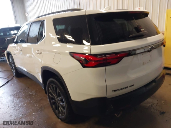 2022 Chevrolet Traverse RS with VIN 1GNEVJKWXNJ184466, listed as a IAAI auction lot 41661065 with 58,513 mi miles. Bid and sale history available at carsss.com. Image 3.
