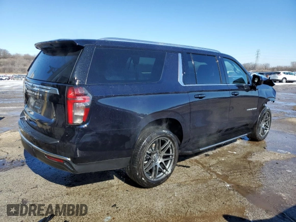 2024 Chevrolet Suburban with VIN 1GNSKBET0RR106398, listed as a Copart auction lot 46058085 with Not provided miles and Salvage title. Bid and sale history available at DreamBid. Image 3.