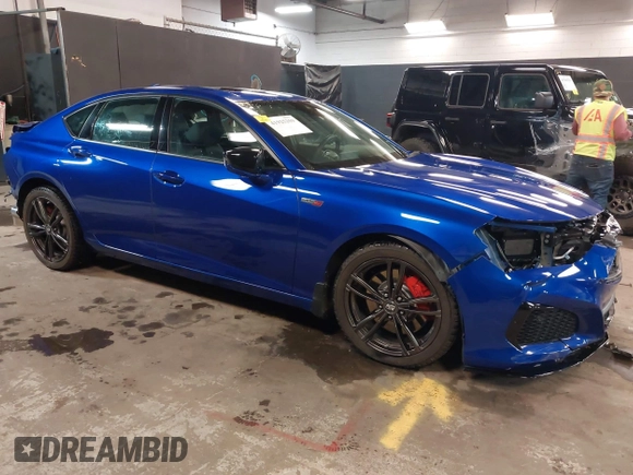 2023 Acura TLX Type S with VIN 19UUB7F90PA002900, listed as a IAAI auction lot 41925259 with 11,645 mi miles and . Bid and sale history available at DreamBid. Image 1.