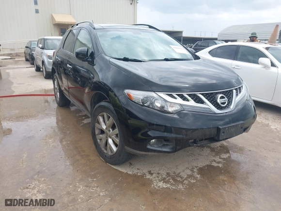2014 Nissan Murano SL with VIN JN8AZ1MW8EW526383, listed as a IAAI auction lot 42004905 with 107,563 mi miles. Bid and sale history available at carsss.com. Image 1.