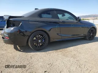 2018 BMW 2 Series M240i with VIN WBA2J5C52JVC07276, listed as a Copart auction lot 59146135 with 66,277 mi miles and Salvage title. Bid and sale history available at DreamBid. Image 3.