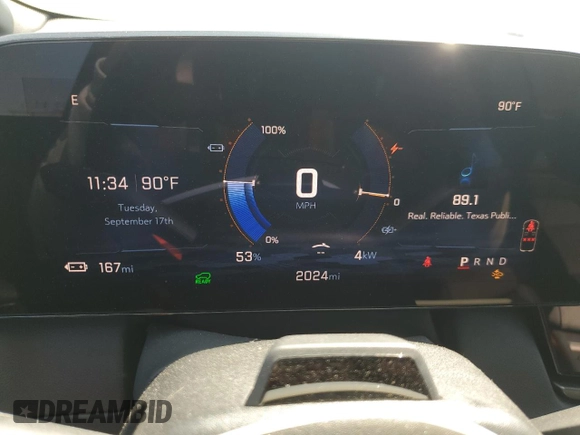 2024 Chevrolet Equinox EV RS z VIN 3GN7DNRP2RS237974, wystawiony jako Copart lot #71756094 z przebiegiem 2024 mil mil oraz Szkody całkowita. Historia ofert i sprzedaży dostępna na DreamBid. Obrazek 9.